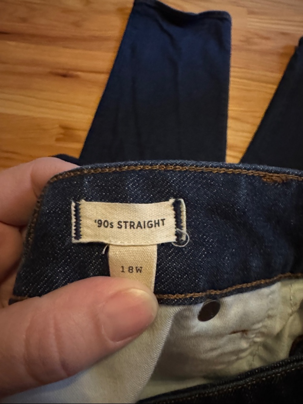 Madewell Women’s 90s Straight Jeans in Deep Indigo Size 18W - Picture 4 of 4